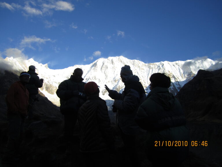 Annapurna base camp trek-Mountain view from base camp