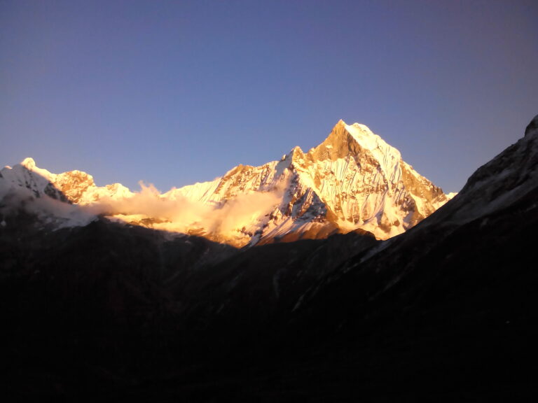 Machapuchhre himal view from Annapurna base camp