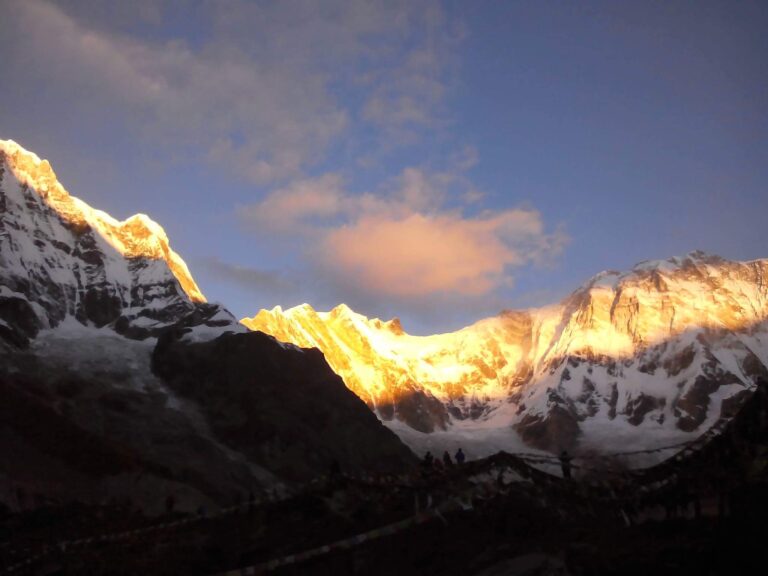 Sunset view from Annapurna base camp