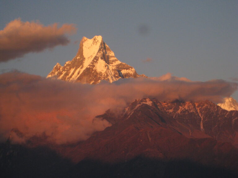 Machapuchhre himal view from Tadapani Annapruna base camp trek